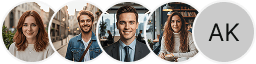 Several investor profile avatars displayed within a Maturidence trading review section